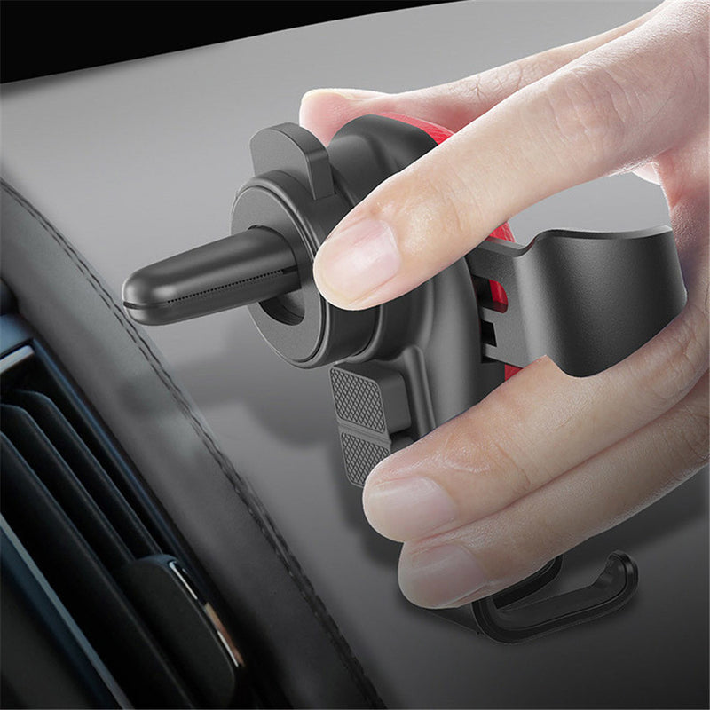 Universal 10W Qi Wireless Fast Charger Gravity Linkage Auto Lock Car Stand Phone Holder for iPhone X Xs