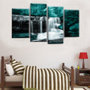 4PCS Forest Falls Wall Paintings Home Modern Art Nature Unframed Picture Decor