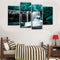 4PCS Forest Falls Wall Paintings Home Modern Art Nature Unframed Picture Decor