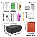 12Pcs/Set Smoking Container Silicone Stash Jar Herb Case Herb Non-Stick Carb Mats Pipe Aluminum Metal pipes