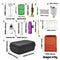 12Pcs/Set Smoking Container Silicone Stash Jar Herb Case Herb Non-Stick Carb Mats Pipe Aluminum Metal pipes