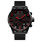 SKMEI 1309 Men Watch Fashion Leather Strap Three Smal Dials Stopwatch Male Quartz Wrist Watch