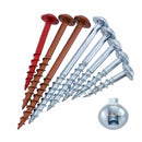 Drillpro 100Pcs 25-63mm SQ2 Pocket Hole Screw Coarse Thread Woodworking Self Tapping Screw Oblique Hole Screw Square Driver for Pocket Hole Syestem