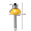 1/4 Inch Shank 45 Degree Chamfer Router Bit Edge Forming Router Bit Woodworking Tool