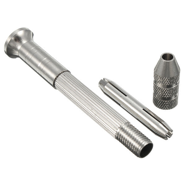 Raitool DT03 Aluminum Alloy Mini Spiral Hand Hold Punching Manual Drill Craft DIY Tool