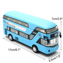 Double Decker Sightseeing Tour Bus 1:50 Model Kids Toys Car With Light