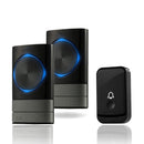 Bakeey 1 Button 2 Receiver Wireless Doorbell Waterproof Remote US Plug Smart Home Chime