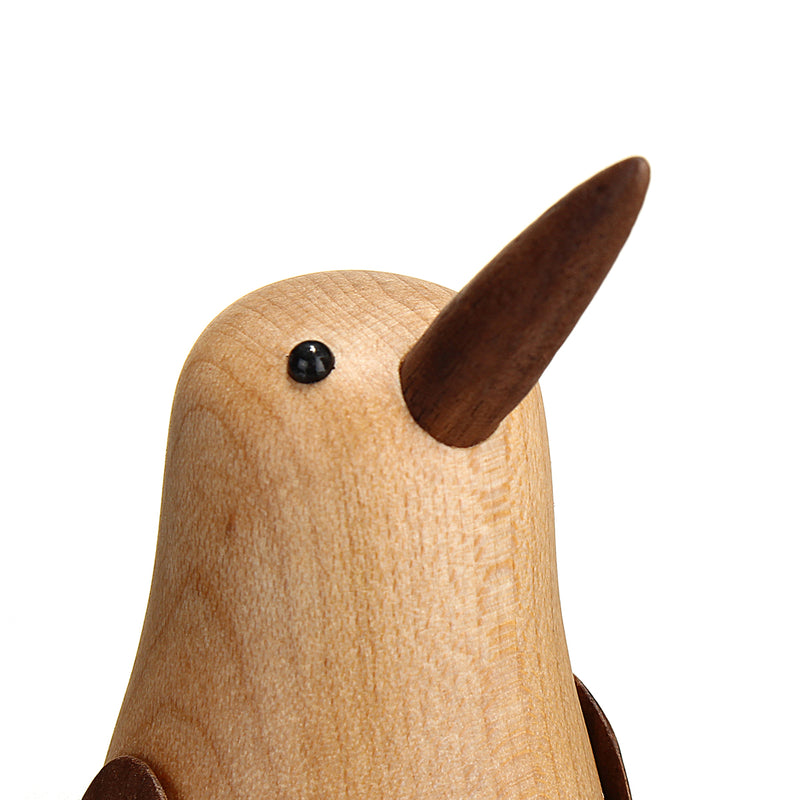 13cm Nordic Style Penguin Doll Living Room Bedroom Desktop Maple Walnut Decorations