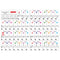Music Keyboard Stickers & Piano Stickers 61 KEY SET Removable White Laminated Stickers