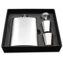 KCASA 8 Oz Stainless Steel Hip Flask Set With Funnel Hip Pocket Flagon Whiskey Brandy Vodka Pot Men