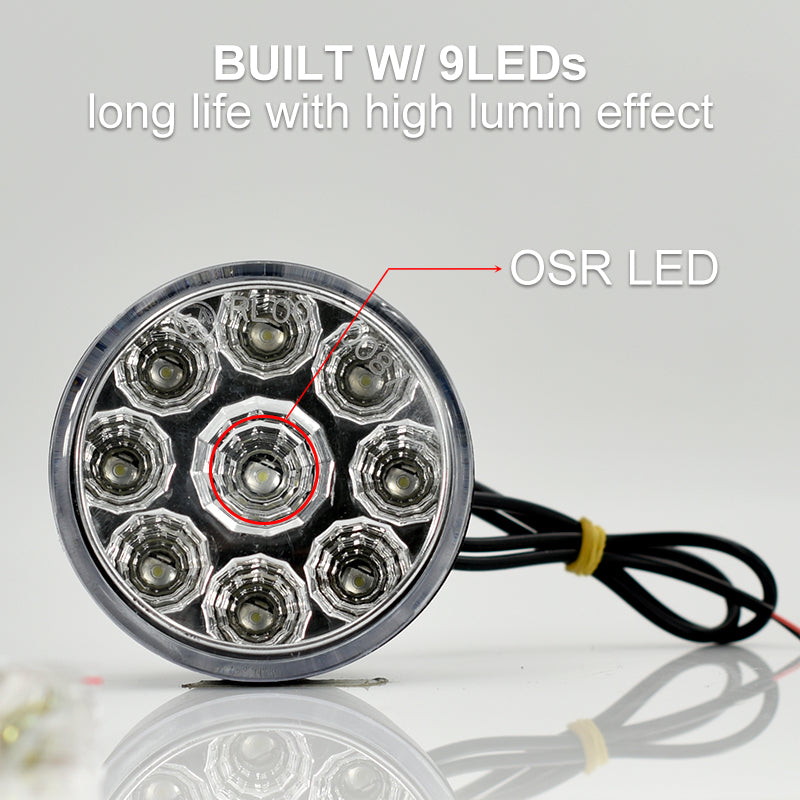 CNSUNNYLIGHT 2Pcs OSR LED Headlight Daytime Running Light Assembly White 12V Auto DRL Fog Day Light Replace For Toyota Car-Styling Accessories