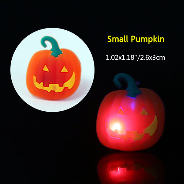2Pcs Kids Halloween LED Brooch Halloween Kids Party Supplies LED Flashing Light Brooch