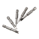 Broppe 5pcs 50mm 1/4 Inch Hex Shank Magnetic U-shaped Screwdriver Bits