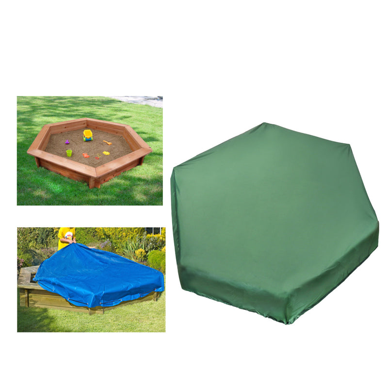 3 Sizes Hexagon Oxford Sandbox Sandpit Cover Furniture Dustproof Waterproof Outdoor Case
