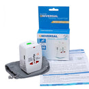 White Electric Plug Power Socket Adapter US UK EU AU International Universal Travel Socket Battery Charger Converter