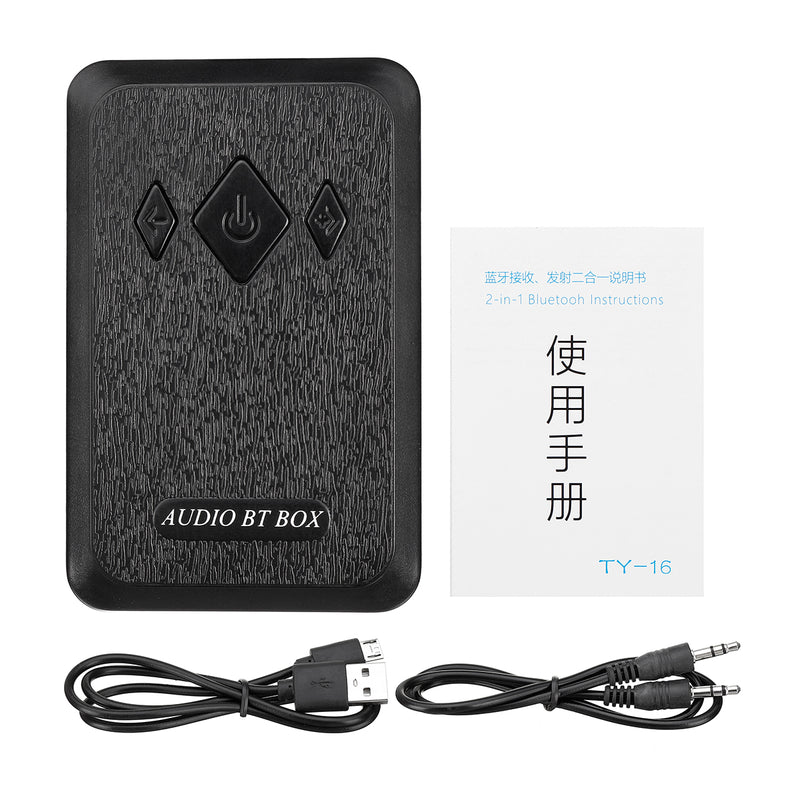 2 in 1 bluetooth Receiver Transmitter HiFi Stereo Audio bluetooth Box for Headphone Speaker Phone TV