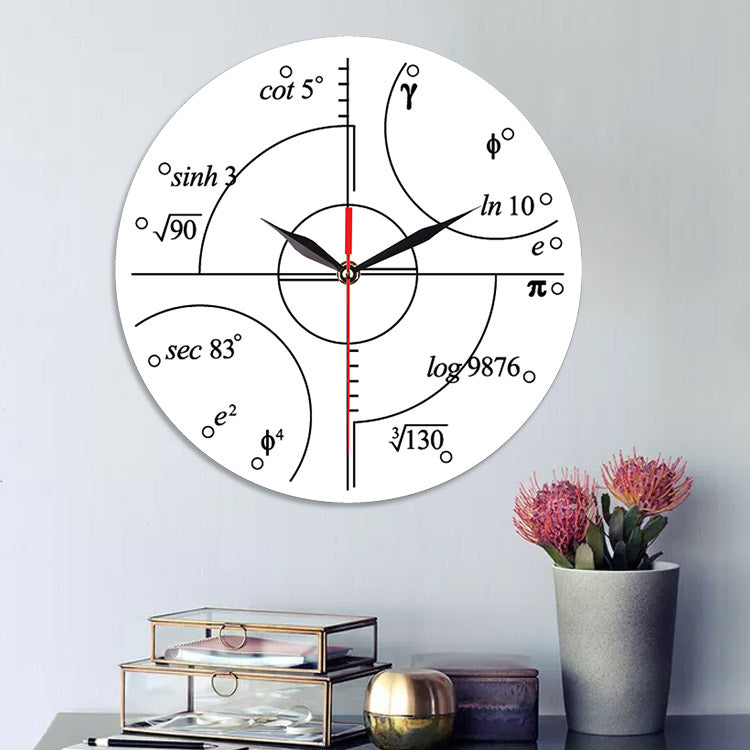 Emoyo ECY063 Creative Mathematics Wall Clock 3D Wall Clock For Home Office Decorations A