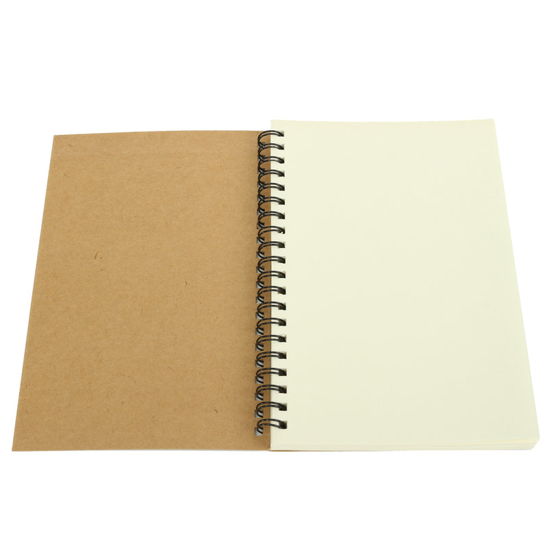 1Pcs Kraft Spiral Sketching Notebook Graffiti Creative Notebook Notepad Diary Book School Stationery