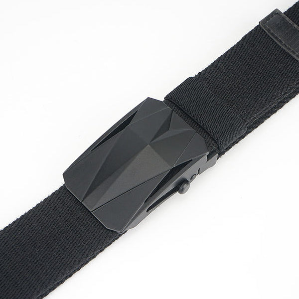 120cm AWMN BO03 Punch Free Roller Buckle Canvas Tactical Belt For Outdoor Camping Hunting Waistband