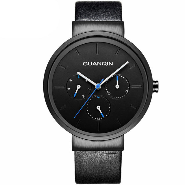 GUANQIN GS19103 Casual Style 24 Hours Display Quartz Watch Business Style Men Watch