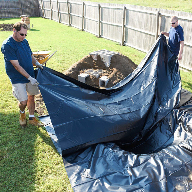 Black Fish Pool Pond Liner Membrane Reinforced Gardens Pools Landscaping Fishing Net