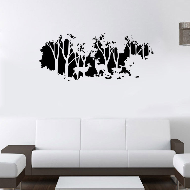 58cmx126cm Forest Fawn Deer Wall Sticker Wall Decal Home Room Wall Art Decor Gift