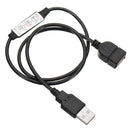 3 Keys USB Male and Female LED Dimmer Controller for Single Color Strip Light DC5-24V
