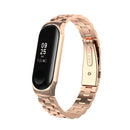 Bakeey Colorful Stainless Steel Watch Band Replacement Watch Strap for Xiaomi mi band 3/4