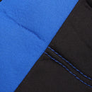 Universal Car Seat Covers Front Rear Protectors 9 Piece Set Washable Blue & Black