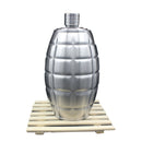 KCASA 64oz Landmine 3 KG 304 Stainless Steel Hip Flask Metal Alcohol Bottles Leather Holsters Flask
