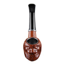 Classical Detachable Wooden Pipes without Pipe Rack Old-fashioned Flat-mouth Wood Tool