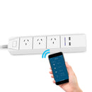 DHEKINGD D803 Smart WiFi APP Control Power Strip with 3 AU Outlets Plug 2 USB Fast Charging Socket App Control Work Power Outlet