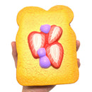 Kiibru Squishy Strawberry Sliced Toast Licensed 14.5cm Slow Rising With Packaging Collection Gift Soft Toy