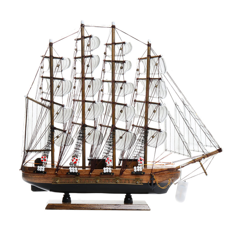 20'' 50cm LED Wooden Craft Nautical Sailor Ship Sailing Boat Sailboat Model Decorations