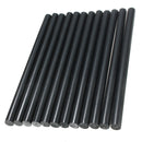12Pcs 11mm x 190mm Hot Melt Glue Sticks Crafting Models Black Plastic