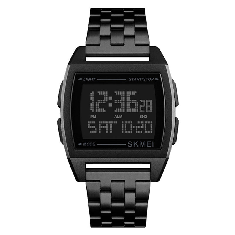 SKMEI 1368 Sport Men Watch 3ATM Waterproof Week Display LED Electronic Digital Watch