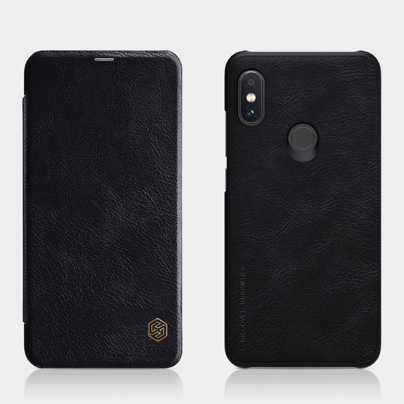 NILLKIN Flip Shockproof Smart Sleep Leather Protective Case For Xiaomi Redmi Note 6 Pro