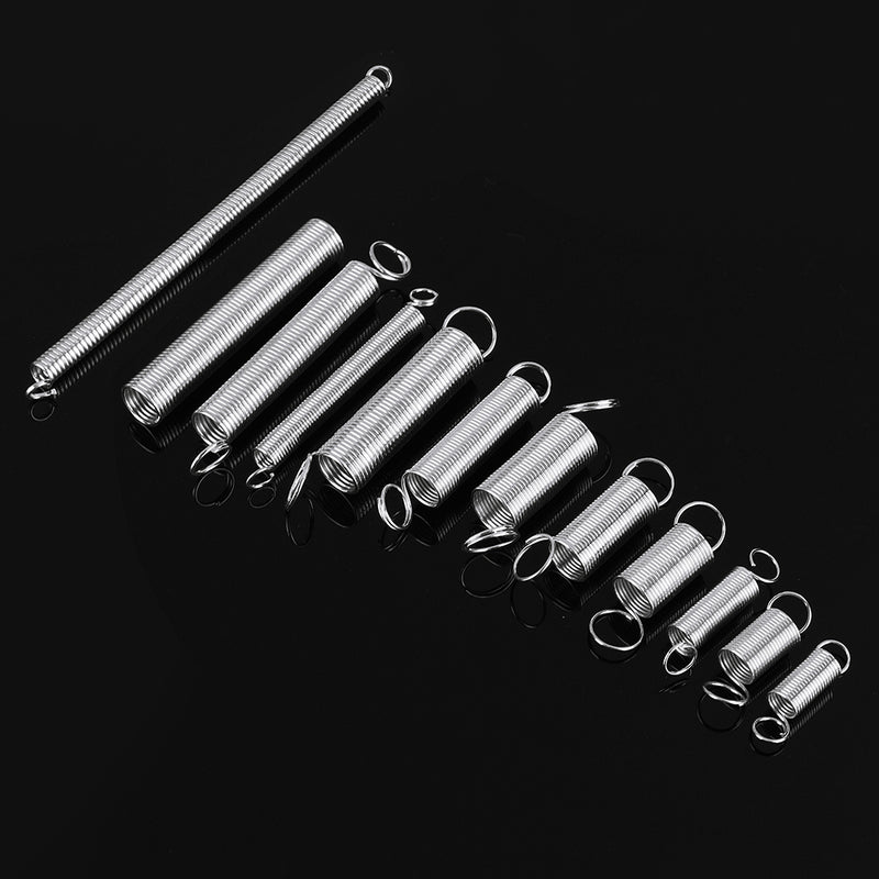 Suleve 200Pcs Steel Springs Electrical Drum Extension Tension Spring Exerciser Pressure Suit