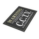 A3 Security Warning Sign Protected By 24 Hour CCTV Security Camera Sign Metal Waterproof Black