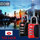 Naturehike NH23A023-A TSA Luggage Lock Combination 3 Dial Code Customs Padlock Travel Suitcase Anti Theft