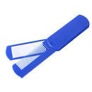 2 In 1 Foldable Mirror Comb Plastic Beard Hair Brush Travel Pocket Comb Makeup