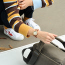 BOBO BIRD M19 Roman Number Date Display Women Wrist Watch Wooden Quartz Watch