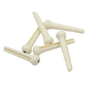 2pcs Cattle Bone Guitar Parts Endpin with Abalone Dot Bridge End Pins for Acoustic Guitar