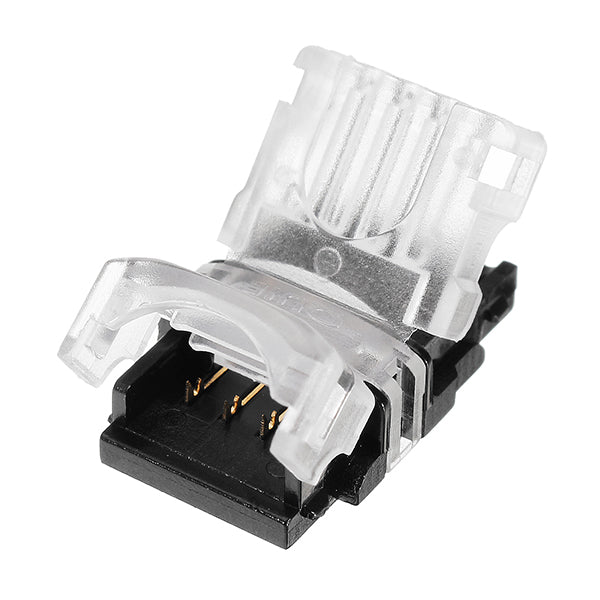 LUSTREON 4pin 10MM Wire Connector for Waterproof RGB LED Strip Light