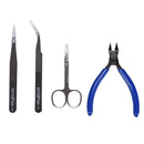 3D Printer DIY Full Sander Tools Kit with Tweezers+Mini Scissors  for Clean Out Nozzle Filament