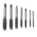 7pcs M3-M12 Screw Thread Tap With Adjustable Tap Wrench High Speed Steel Hand Tap Set