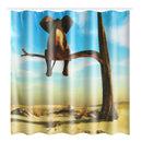 Elephant Animal Tree Desert Shower Curtain Bath Pad Pedestal Rug Lid Toilet Mat