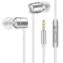 AUGIENB 3.5mm Wired Control Earphone Bass Stereo Earbuds Headphone with Mic for iPhone Xiaomi Huawei