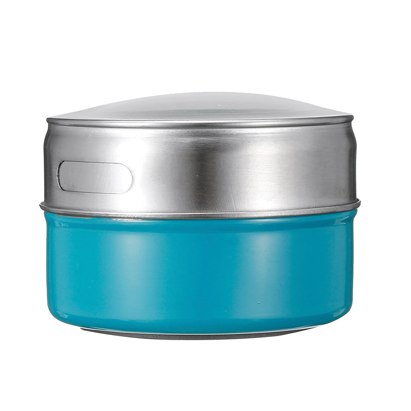 6Pcs Magnetic Spice Jar Tin Storage Stainless Steel Rack Kitchen Holder Stand