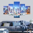 5 Panel New York City Framework Canvas Paintings For Bedroom Living Room Prints